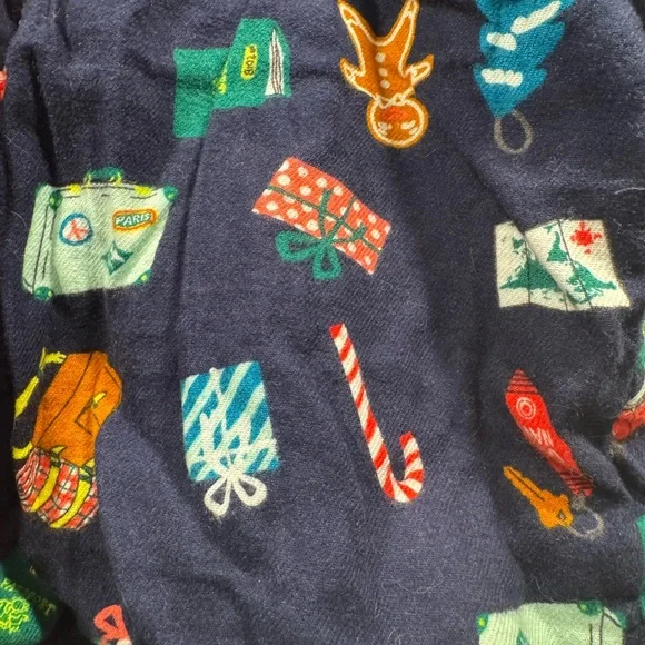 Festive Holiday Print Pajama Shorts - Picture 2 of 3